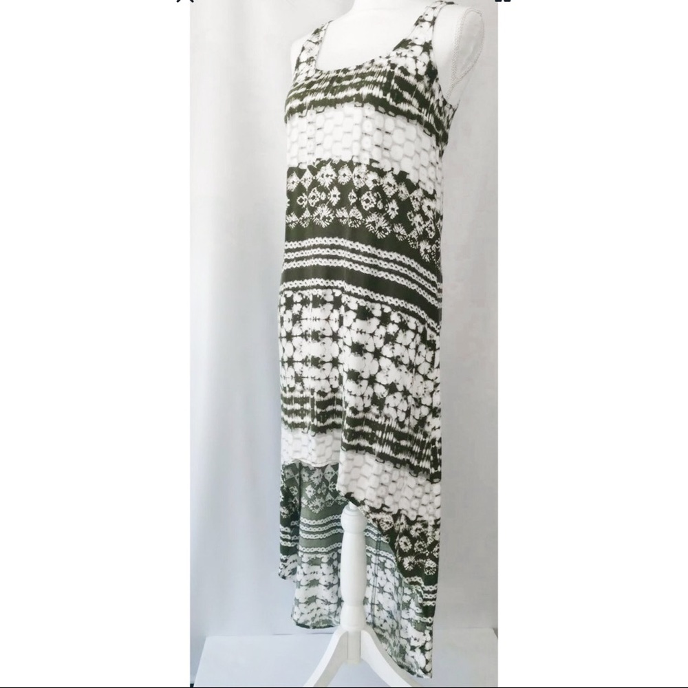 High Low Merona Green Tie Dye Dress